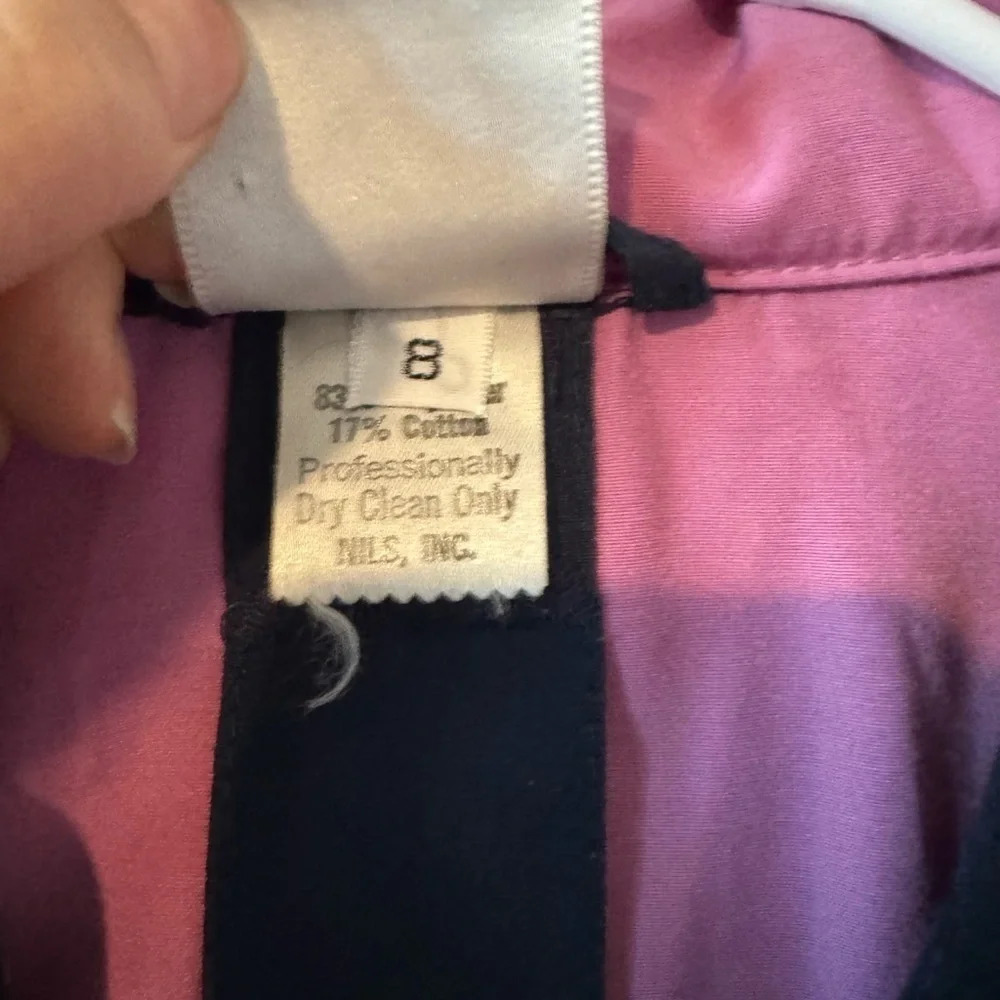 Vintage Nils Pink Half Zip Pullover Coat 8 Small - Picture 5 of 7